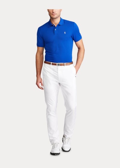 Polos Ralph Lauren Hombre Azul Rey Azules - Custom Slim Performance - EIMVU9615